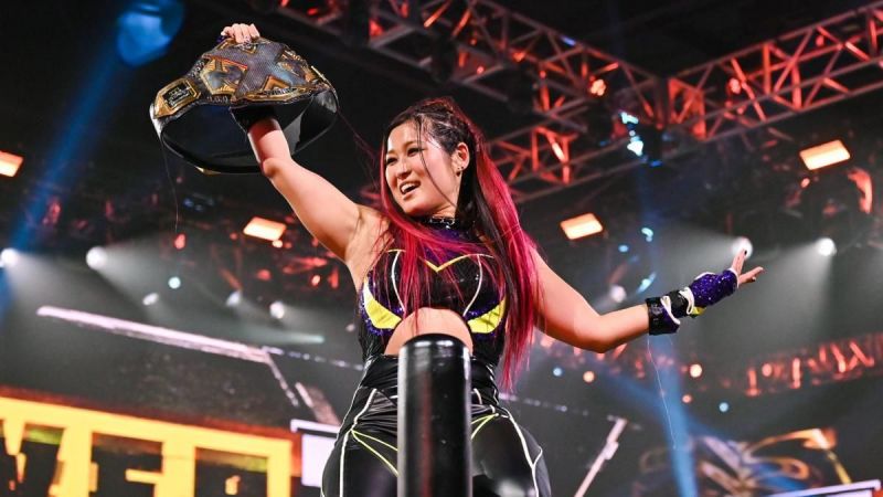 Io Shirai lays out NXT Women's Championship challenge to Rhea Ripley; Ripley responds