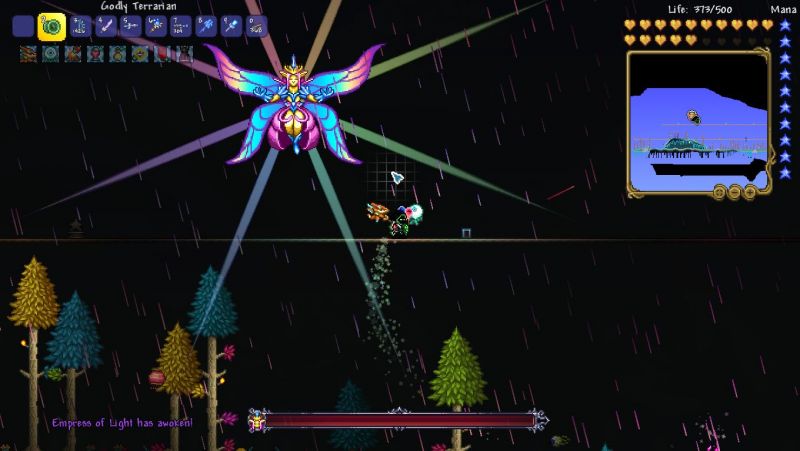 One of the hardest boss fights in the game goes to the Empress of Light.