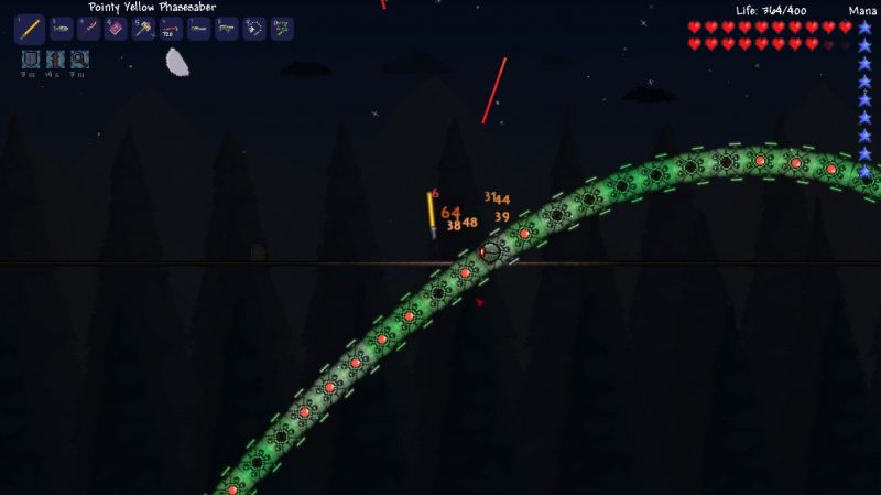 Instead of each segment breaking off into its own head, every segment of The Destroyer shares the whole experience bar.
