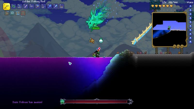 One of the optional late-hardmode fights you can attempt is Duke Fishron.