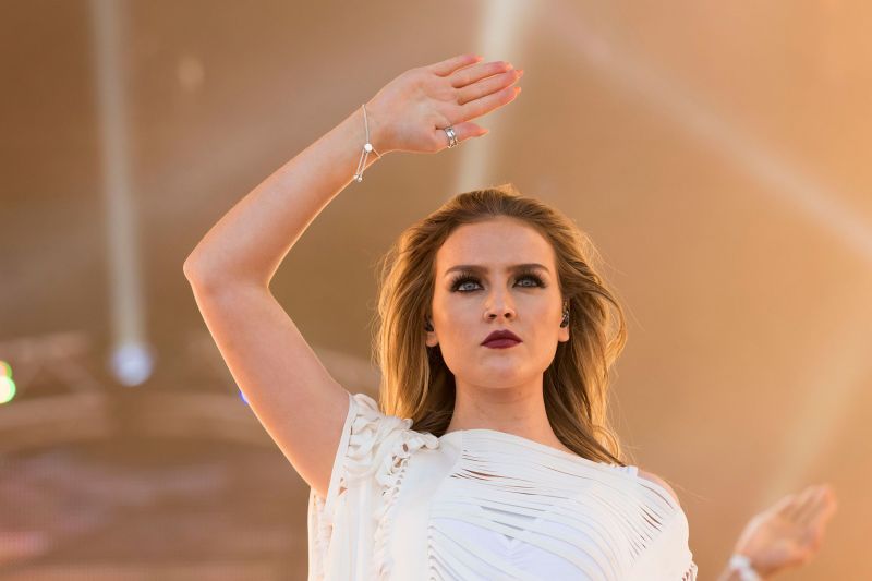 Perrie Edwards, who recently welcomed her first baby. (Image via Getty Images)