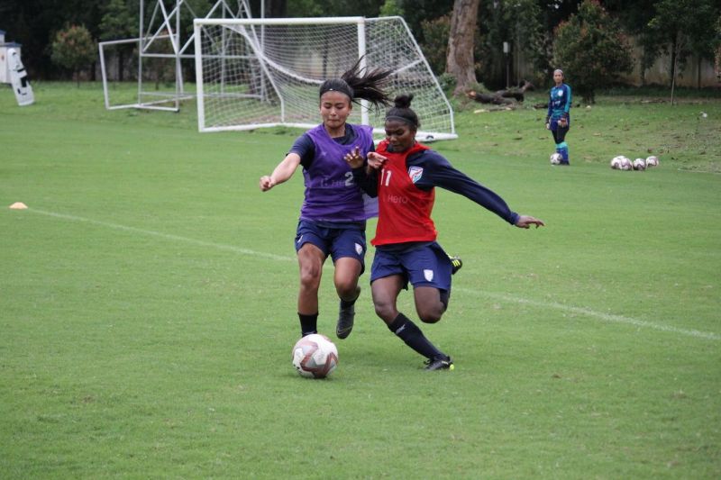 Sumati Kumari is currently at the Indian women&#039;s national team camp in Jamshedpur (Credits: AIFF)