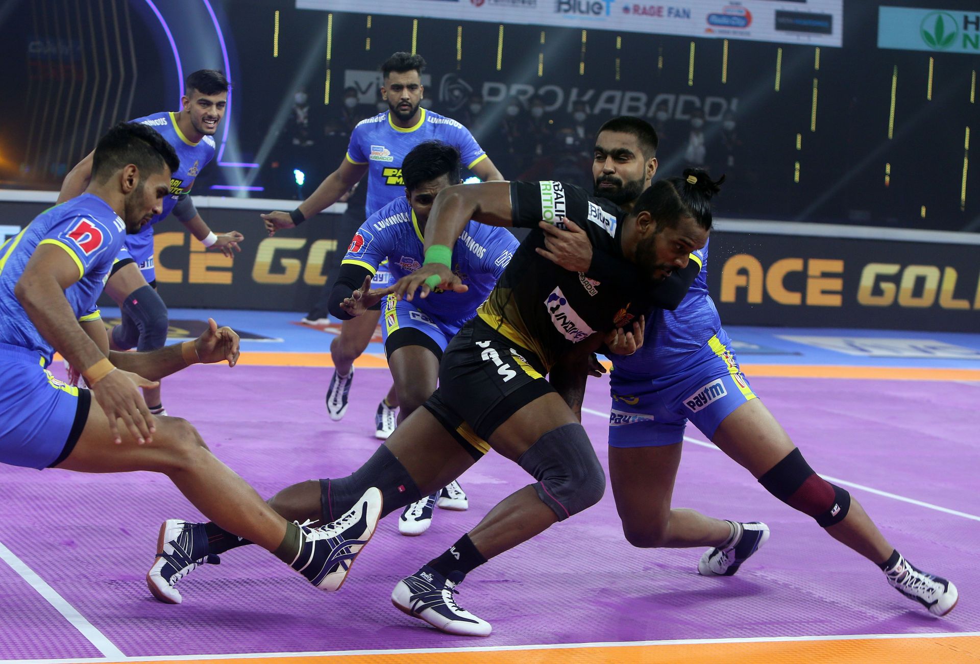 PKL 8के दूसरे मुकाबले में तेलुगु टाइटंस को रोहित कुमार की कमी खली (Photo: Pro Kabaddi League)