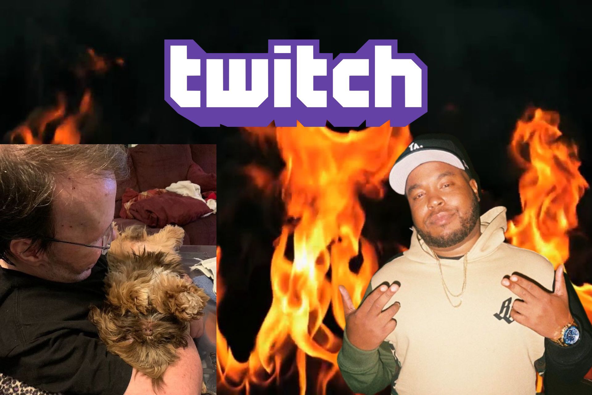 Popular Twitch Streamers&#039; whose houses caught fire on stream (Images via Sportskeeda)