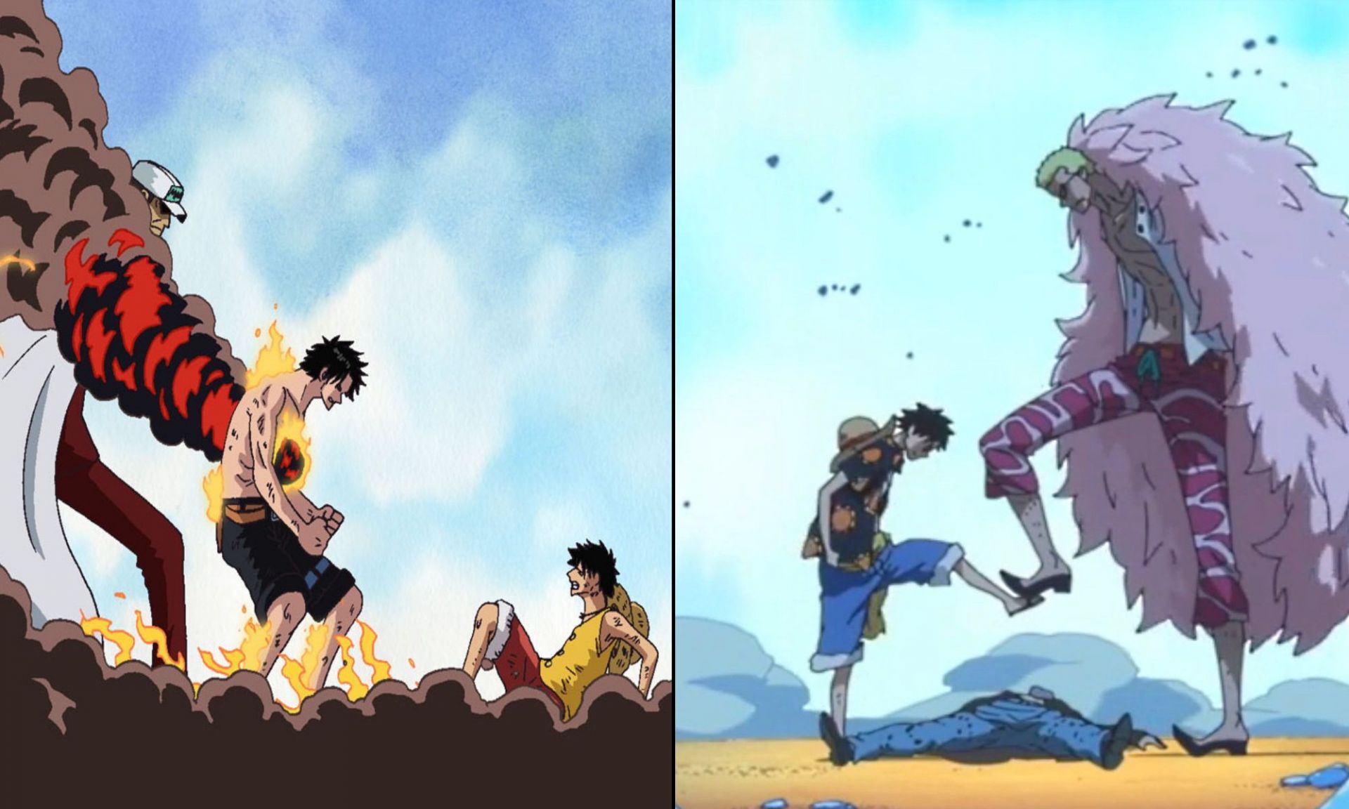 Before the timeskip and after the timeskip (Image via Sportskeeda)