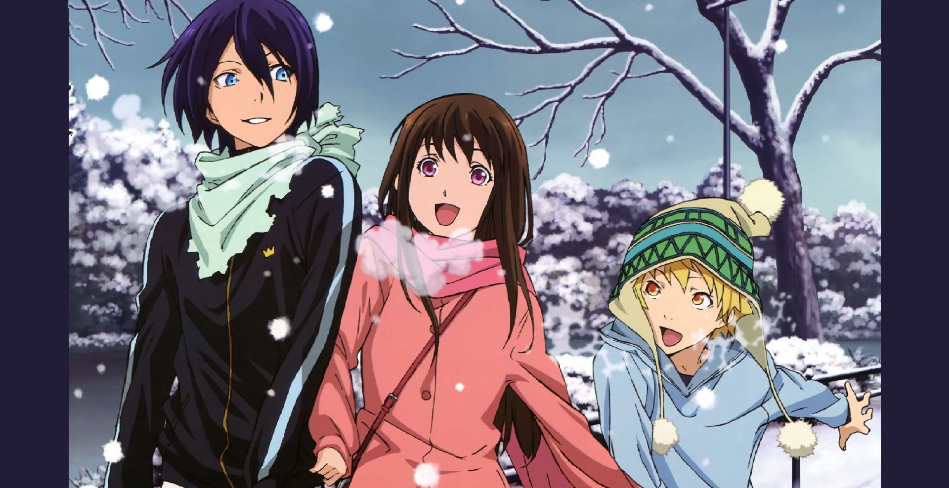 Yato, Hiyori and Yukine in Noragami (Image via Studio Bones)