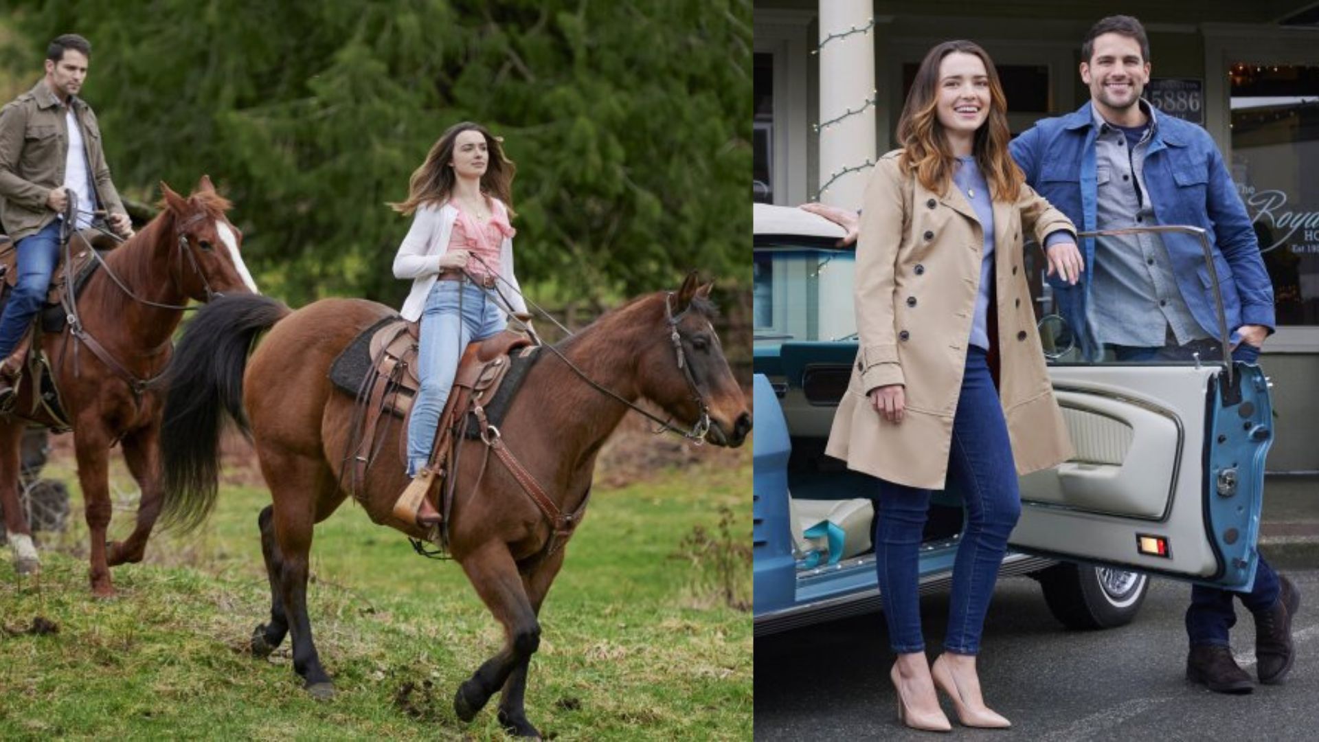 Hallmark&#039;s A Royal Runaway Romance featuring Philippa Northeast and Brant Daughtery (Image via Hallmark)