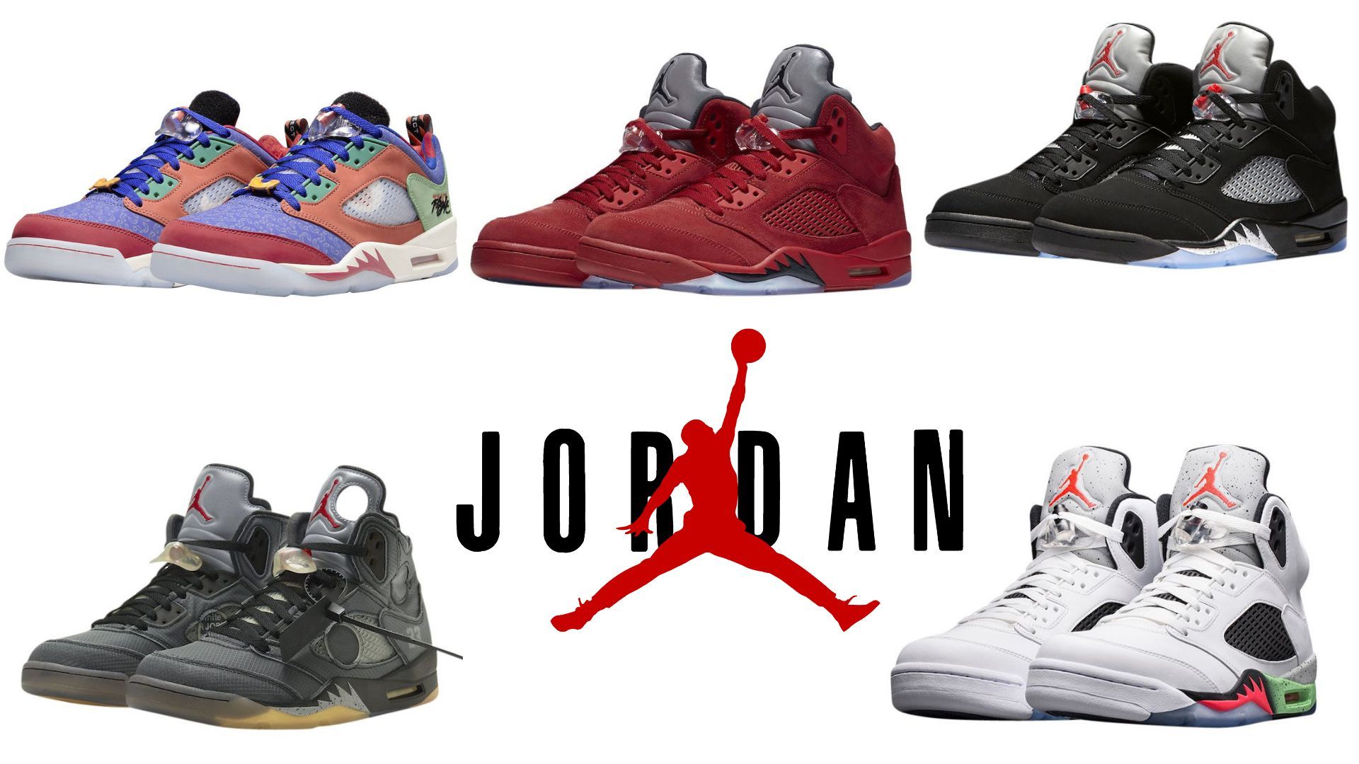 Six well-received AJ5 colorways over the years (Image via Sportskeeda)