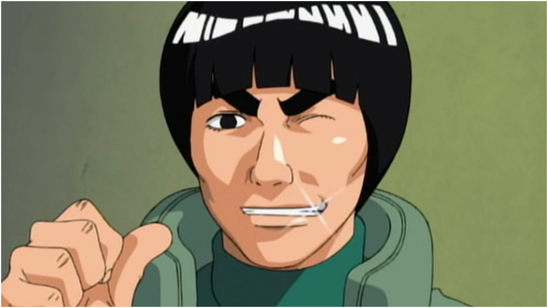 Might Guy as seen in Naruto (Image via Studio Pierrot)