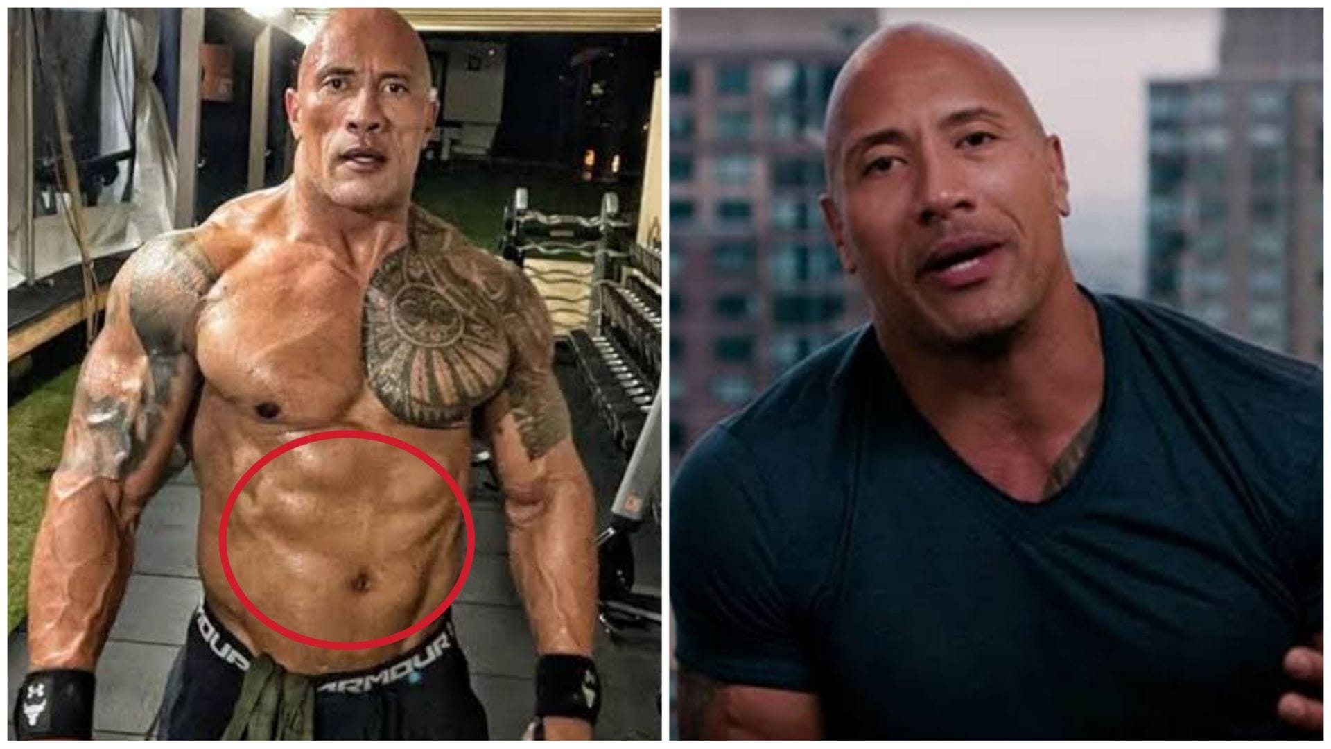 Why can't Dwayne "The Rock" Johnson have sixpack abs?