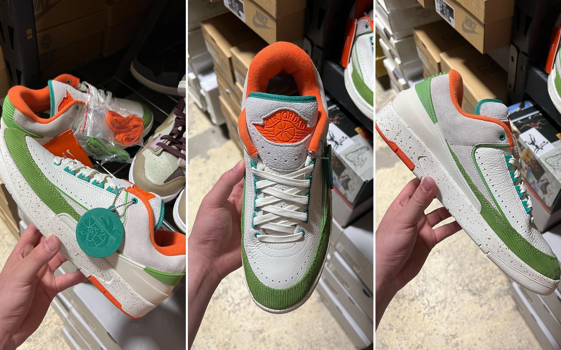 Upcoming Titan x Air Jordan 2 Low (Image via @masterchefian / @privateselectionLLC / Instagram)