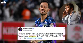"Even my wife didn't know about Trabzonspor" - Maya Yoshida posts hilarious tweet about transfer expert Fabrizio Romano