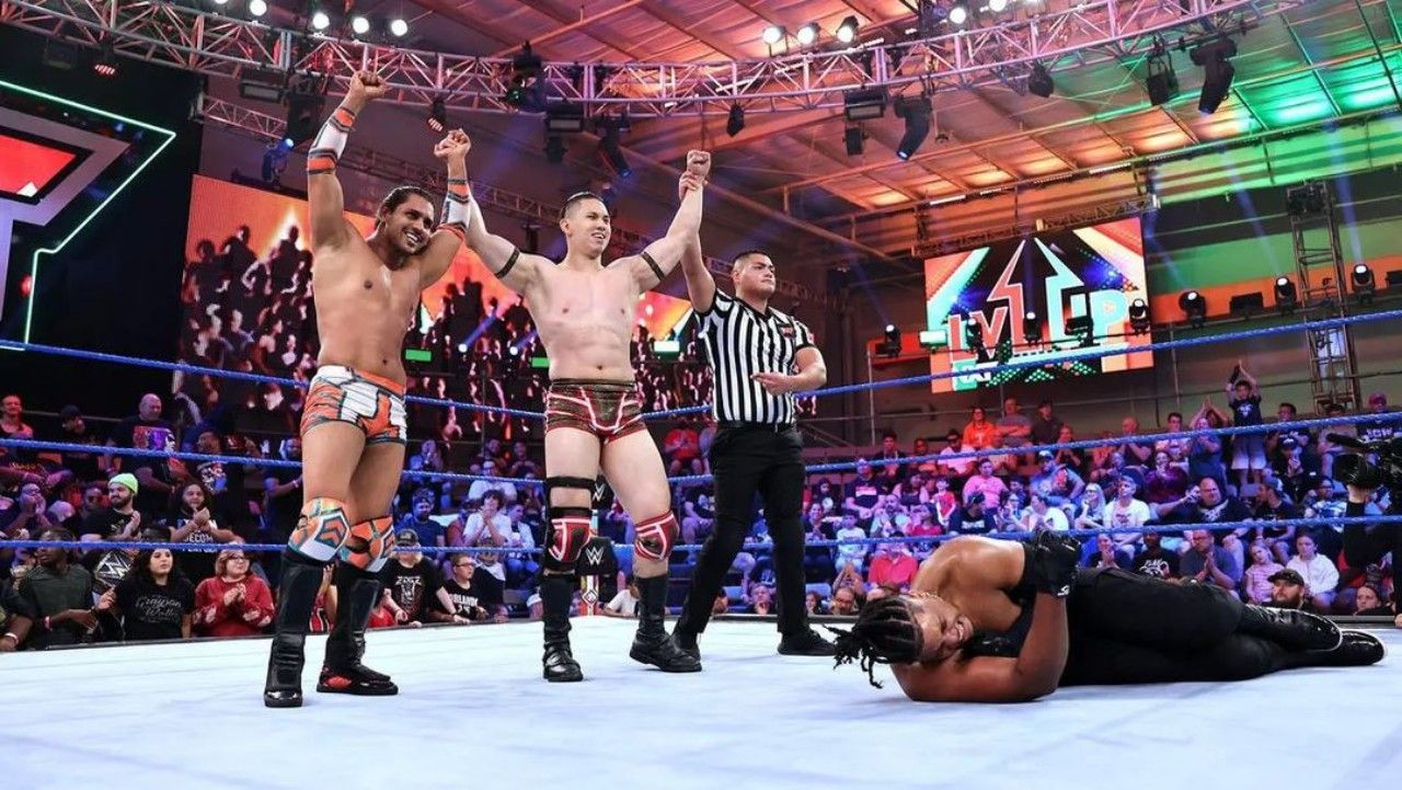 भारतीय WWE सुपरस्टार गुरू राज ने डान्टे चेन के साथ टीम बनाकर शानदार जीत दर्ज की