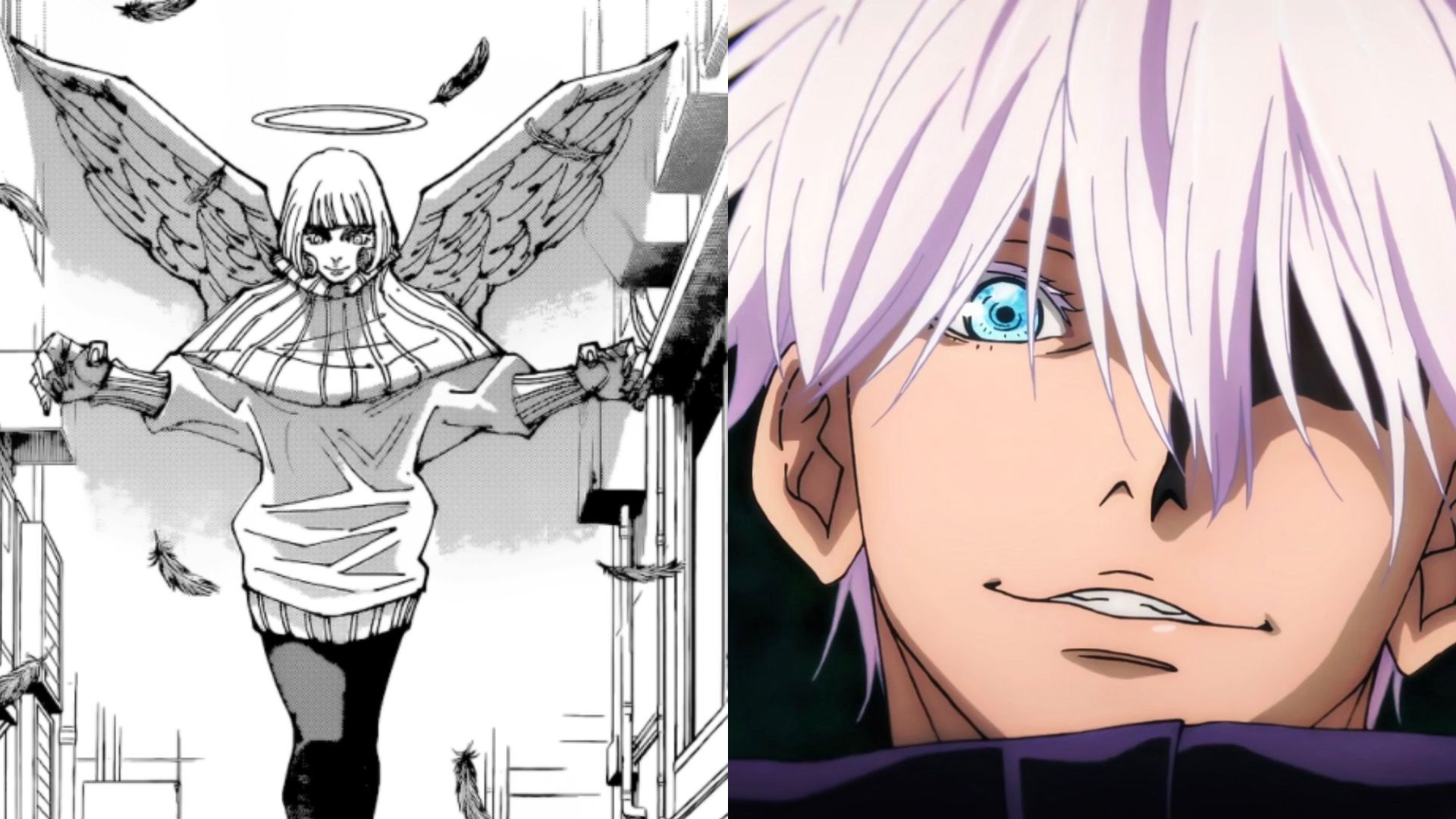 Angel and Gojo from Jujutsu Kaisen (Image via Shueisha/Mappa)