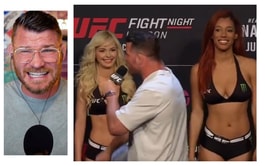 WATCH: A forgetful Michael Bisping introduces UFC ring girl as Jessica Andrade at UFC London ceremonial weigh in