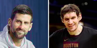 Novak Djokovic delighted by NBA star and fellow Serb Boban Marjanovic attempting his Novak Flexibility Challenge