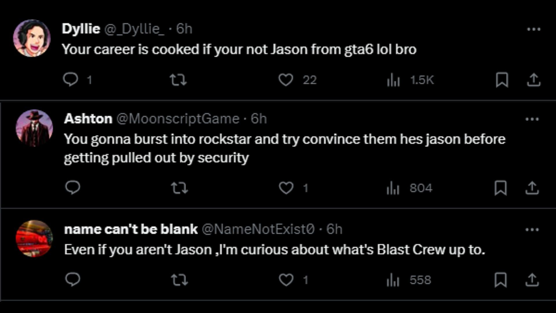 Fans commenting on a recent Bryan Zampella post on X (Images via X)
