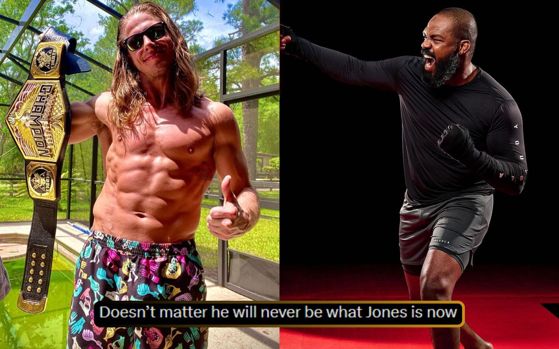 Matt Riddle has won two fights against Jon Jones in past
