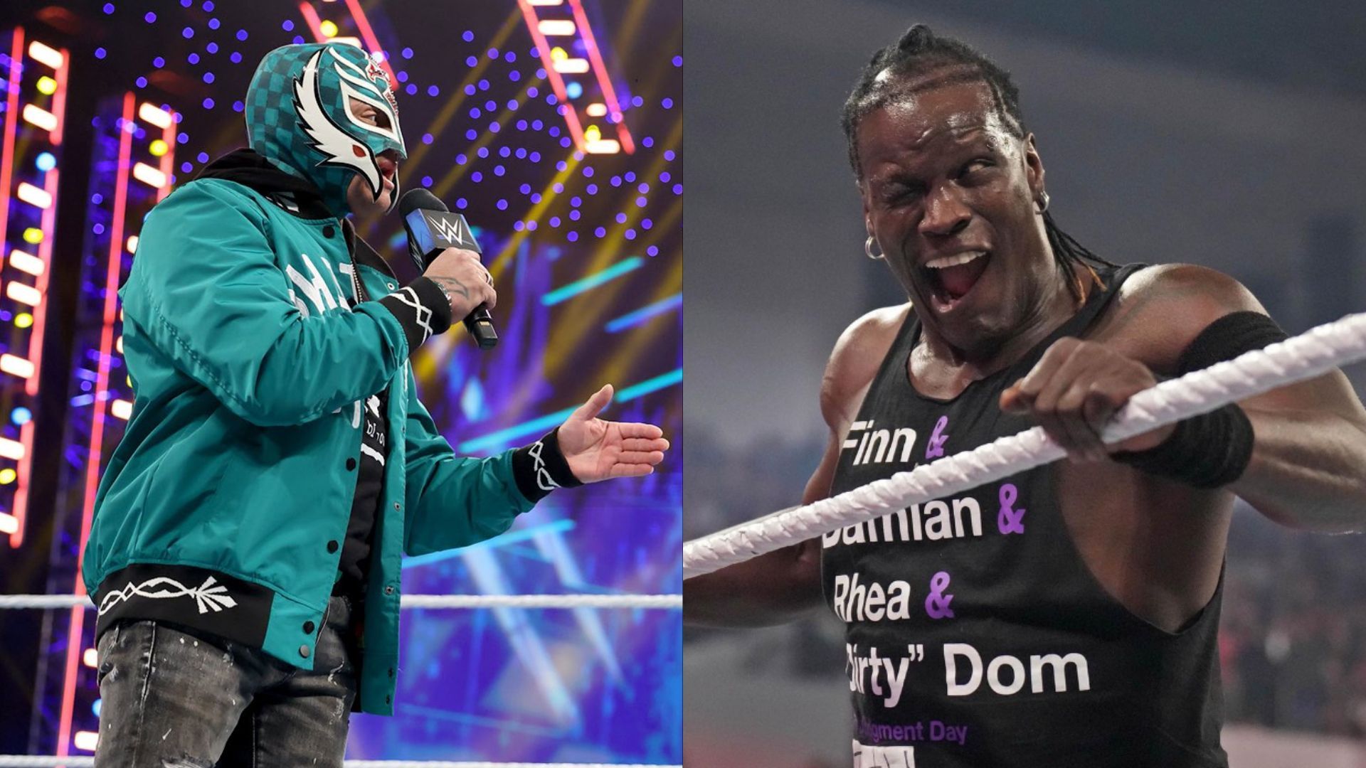 Rey Mysterio (left), R-Truth (right)