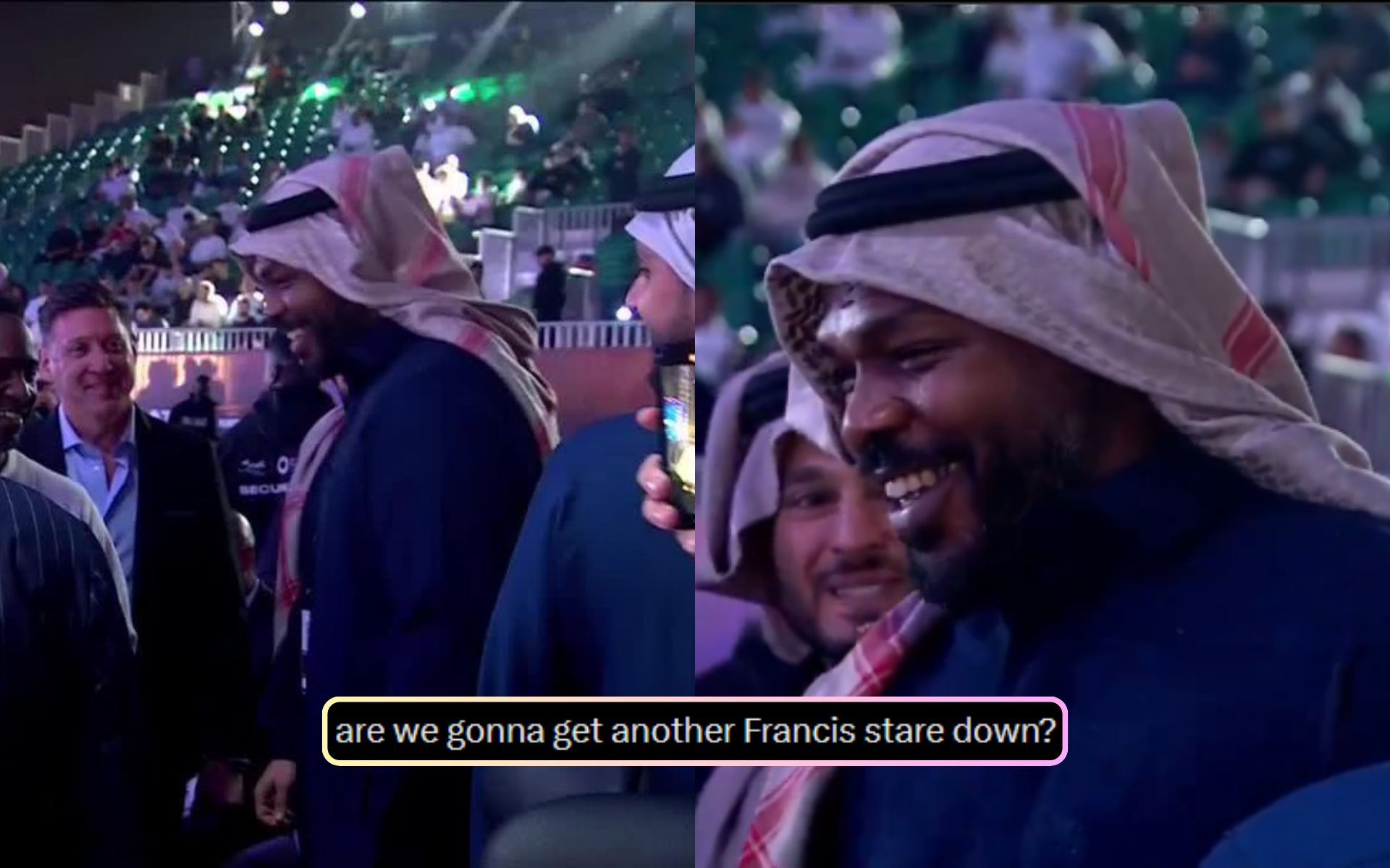 Jon Jones arrives at PFL vs. Bellator historic event in Riyadh