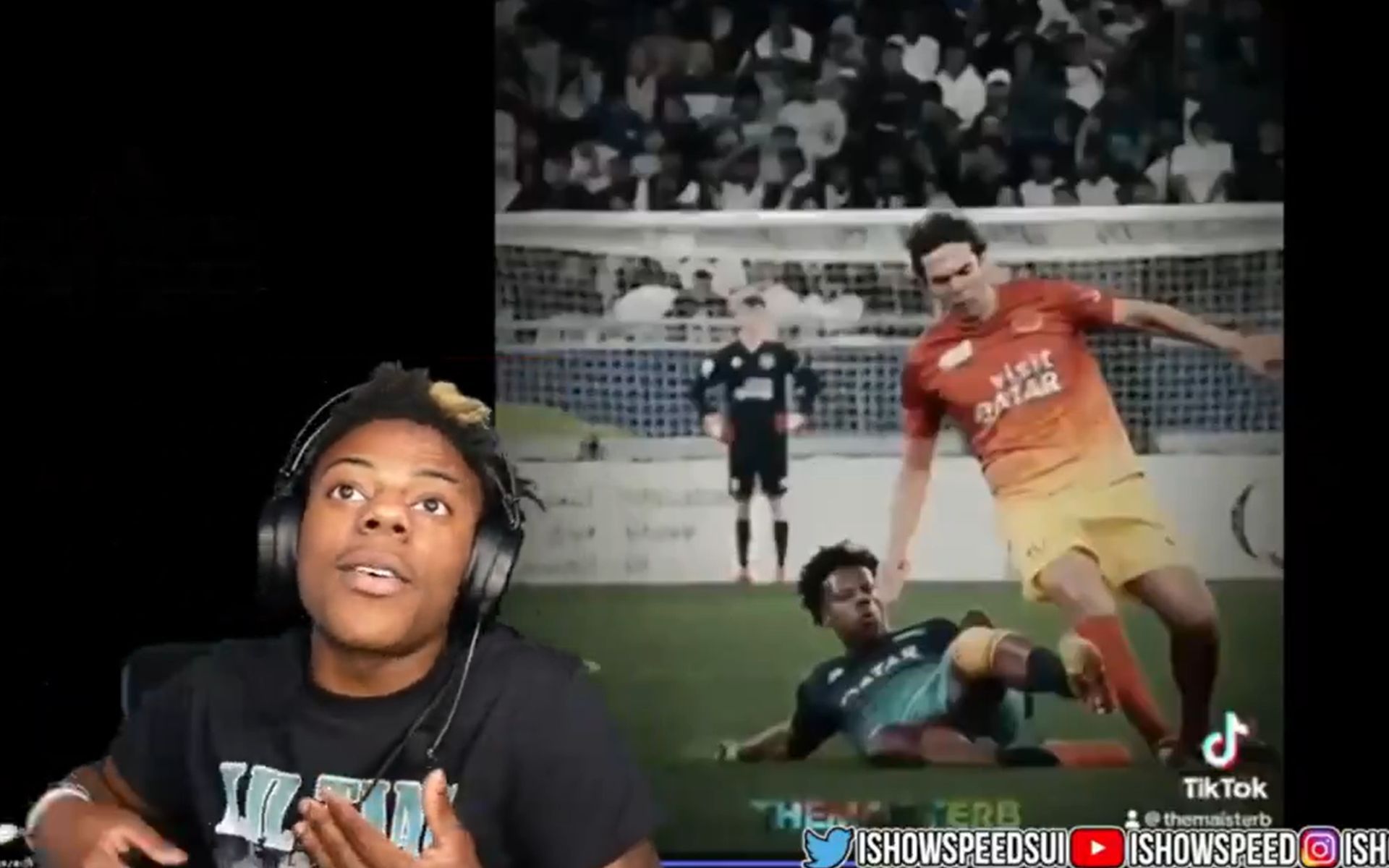 IShowSpeed claims to have apologized to Kak&aacute; following his controversial tackle (Image via @iShowSpeedHQ/X)