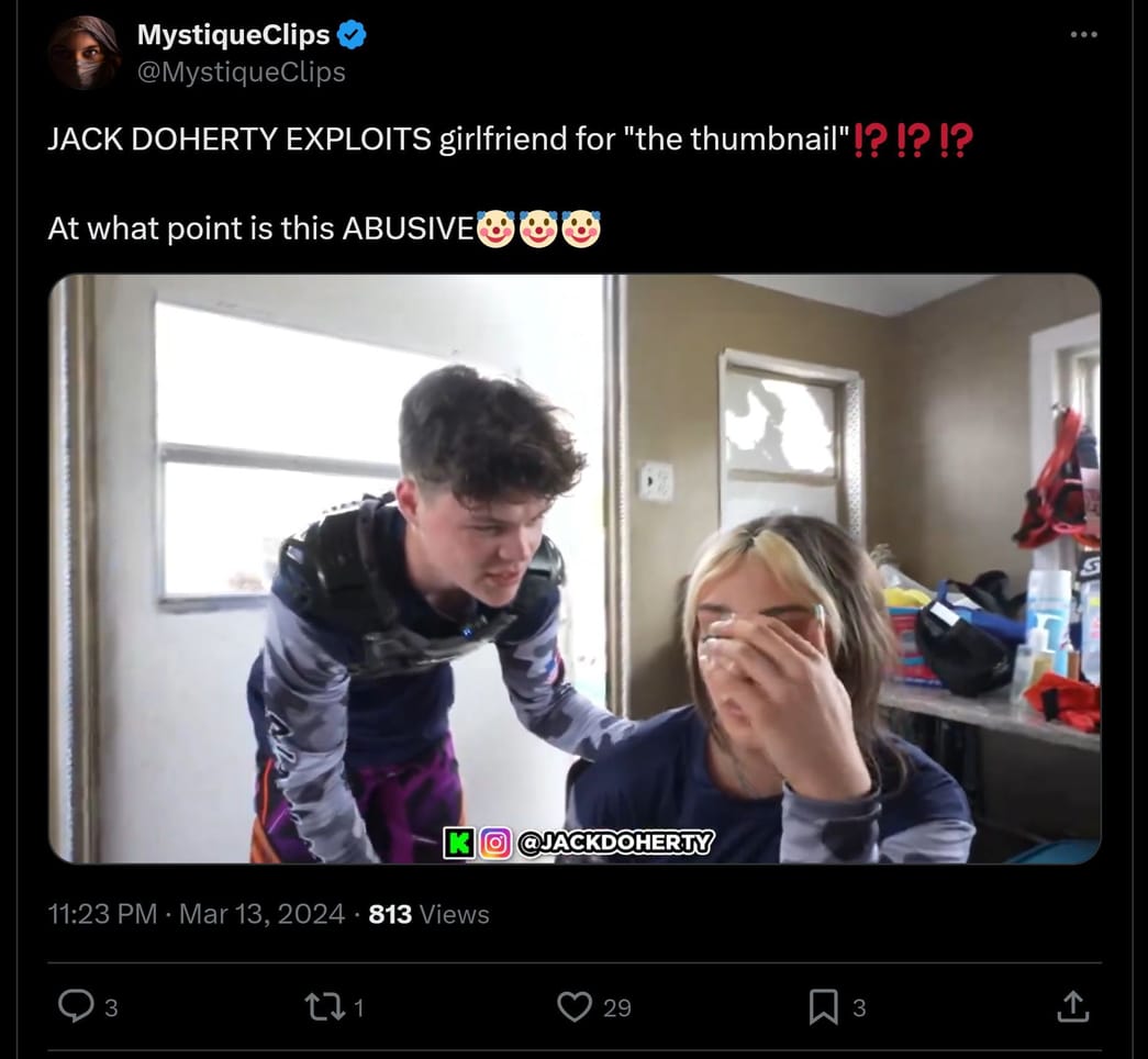 &ldquo;I want to show them how hot you look when you cry&rdquo; - Jack Doherty&rsquo;s