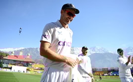 Who were James Anderson's 1st, 100th, 200th and other milestone victims?