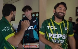 [Watch] Pakistan's Mohammad Rizwan interacts with New Zealand players ahead of 5-match T20I series