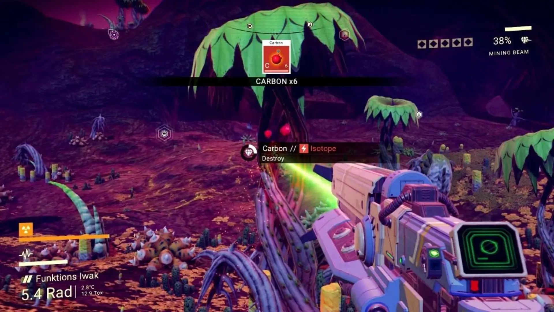 farm carbon in No Man