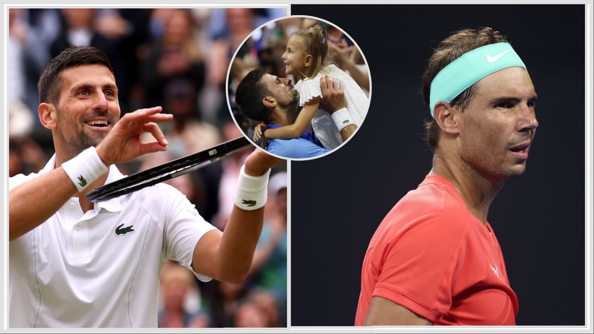 Novak Djokovic doing violin celebration after win over Rafael Nadal; ( Source - Getty)