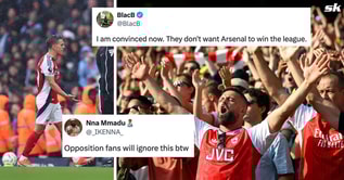 “They don’t want Arsenal to win the league” - Arsenal fans notice how Manchester City star escaped punishment for incident after Trossard red card