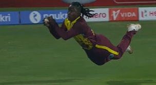 [Watch] Deandra Dottin takes a stunning catch to dismiss Radha Yadav in IND-W vs WI-W 2024 2nd T20I