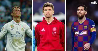 Thomas Muller matches Cristiano Ronaldo's streak after scoring in win over Shakhtar Donetsk; still behind Lionel Messi and Karim Benzema