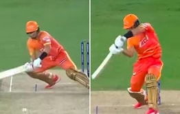 Batter smashes younger sibling for a six & two boundaries in an over during ILT20 2025 match [Watch]