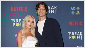 Taylor Fritz's girlfriend Morgan Riddle turns up the glamor in stylish all-red ensemble at Australian Open 2025