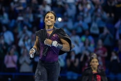 Gabby Douglas gives two-word reaction after TikTok removes video for violating platform's guidelines