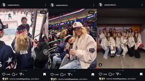 J.T. Miller's wife Natalie gives sneak peek into off-field life during 4 Nations Face-Off