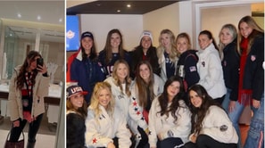 Johnny Gaudreau and Zach Werenski's partners drop three-word reactions for their custom USA 4 Nations jackets