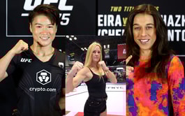 Ronda Rousey slayer Holly Holm reacts after Zhang Weili ties Joanna Jedrzejczyk for the most strawweight title wins in UFC history