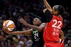 A'ja Wilson uses one word to sum up the viral staring meme with $249,032 teammate