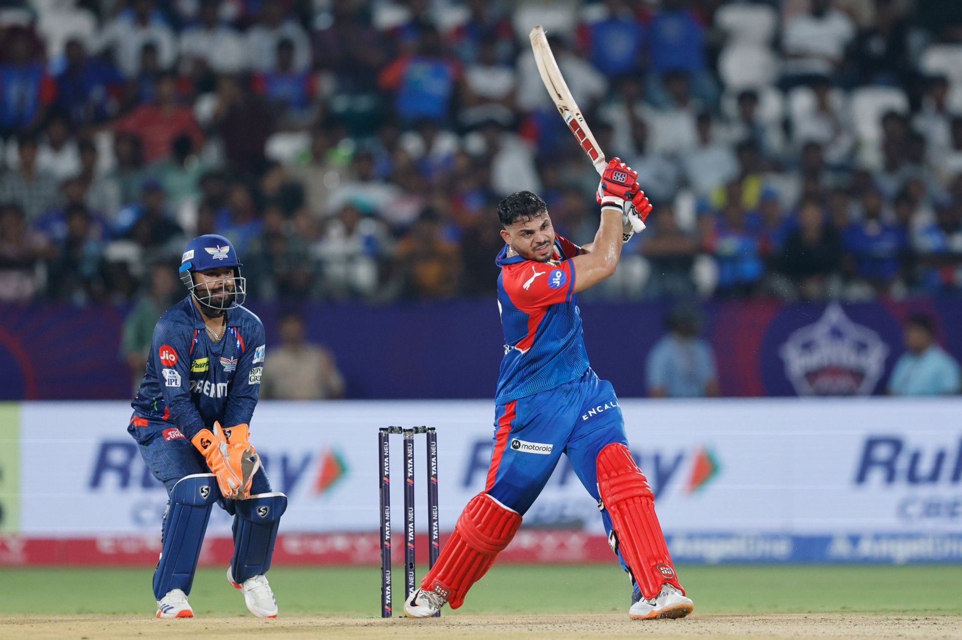 Ashutosh Sharma in action during DC vs LSG IPL 2025 clash. (Image: IPL/X)