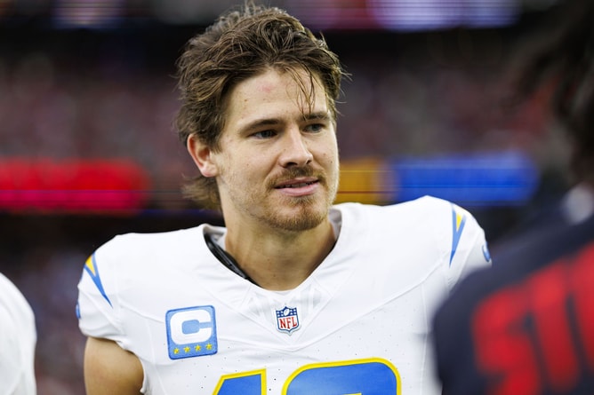 Chargers’ $76,532,000 star makes feeling known about Justin Herbert despite QB’s playoff shortcomings - “He's Superman to me”