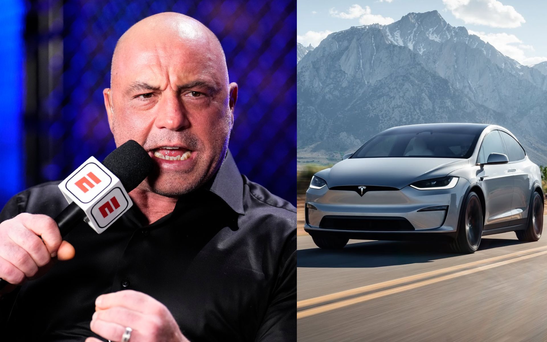 Joe Rogan explain why liking Teslas is suddenly unacceptable. [Images courtesy: Getty Images and @teslamotors on Instagram]