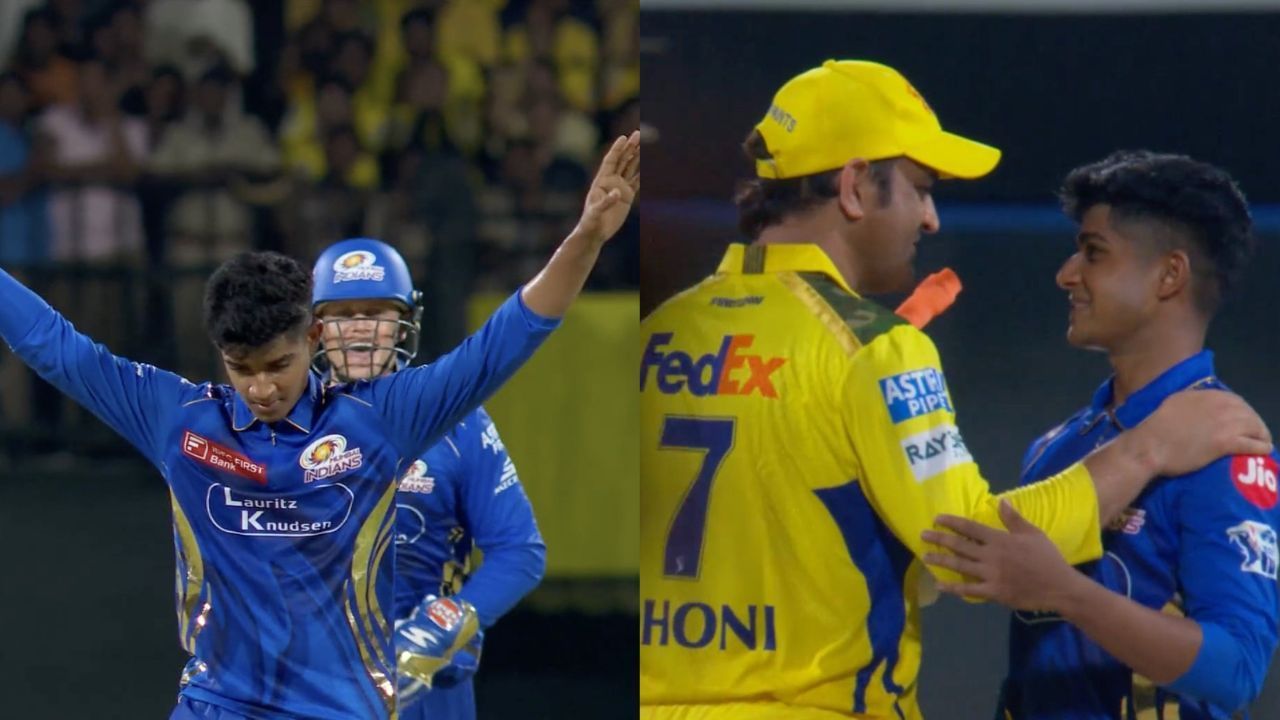 विग्नेश पुथुर ने अपने पहले ही मैच में 3 विकेट लिए (Pc: JioHotstar)
