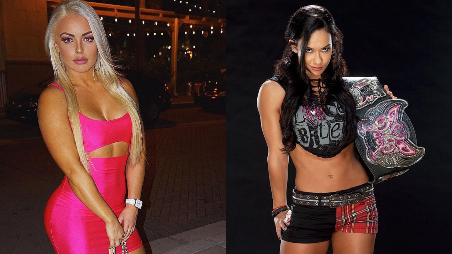 मैंडी रोज और एजे ली (Photos: WWE.com)