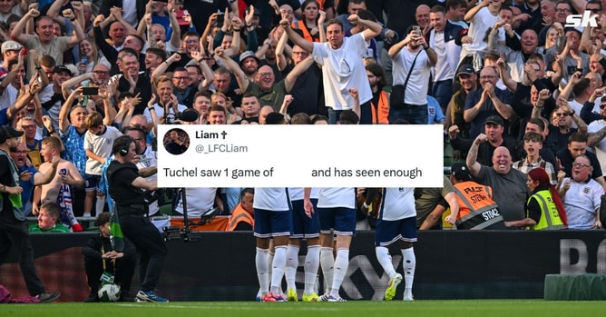 "Saw 1 game and has seen enough", "Finally dropped" - Fans react as England boss Thomas Tuchel names 24-year-old star on bench for Latvia clash