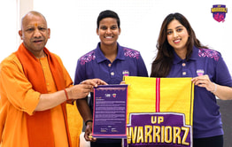 UP Warriorz owner and captain meet Uttar Pradesh Cheif Minister Yogi Adityanath and extend invitation for WPL 2025 matches in Lucknow