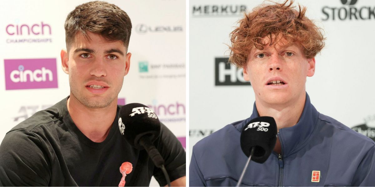 Carlos Alcaraz (L) and Jannik Sinner (R) [Image Source: Getty Images]