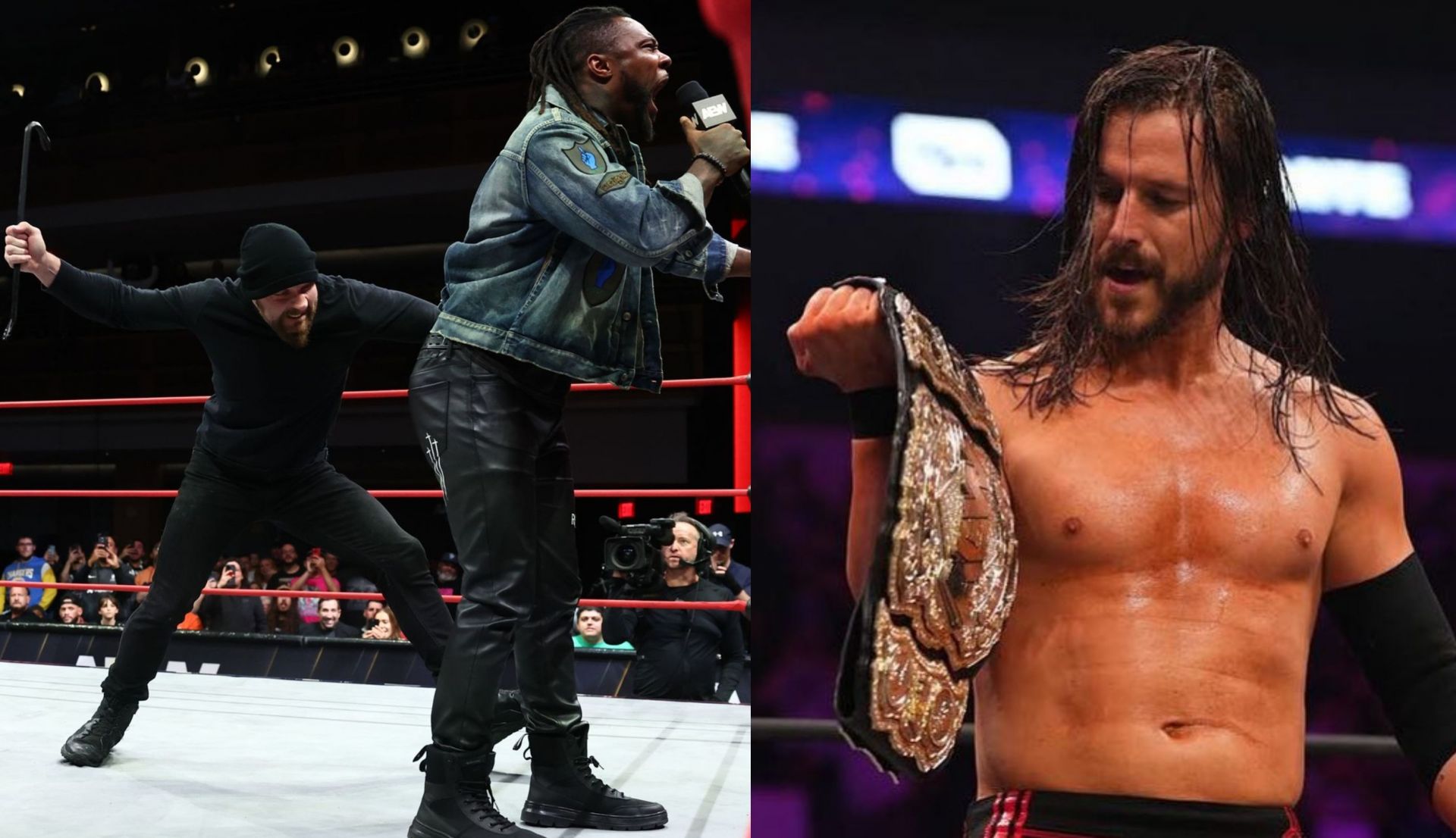 पूर्व WWE स्टार्स ऑल एलीट रेसलिंग में चैंपियन बनेंगे? (Photo: AEWonTV &amp; Adam Cole Instagram)