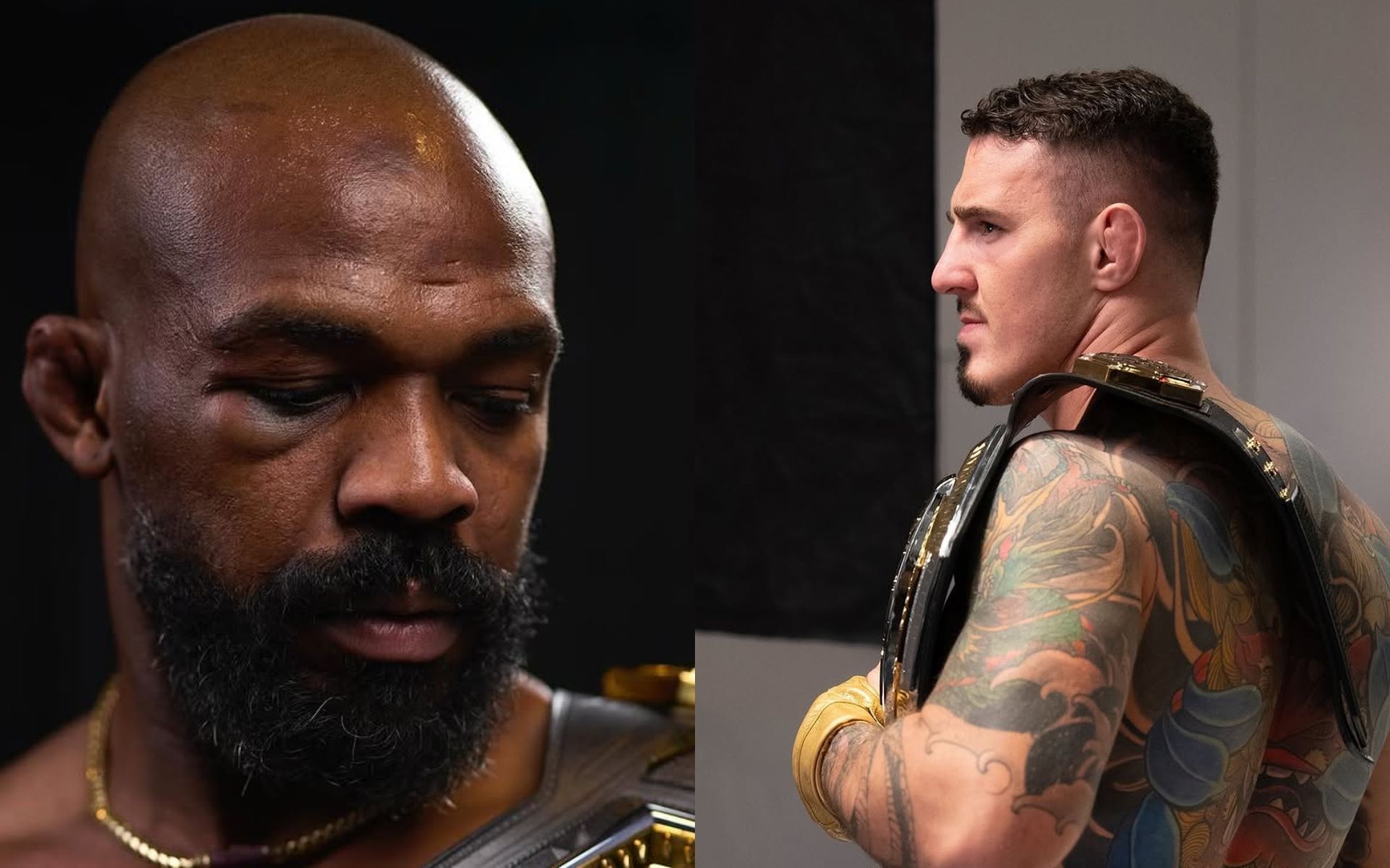UFC insider believes Jon Jones (left) won